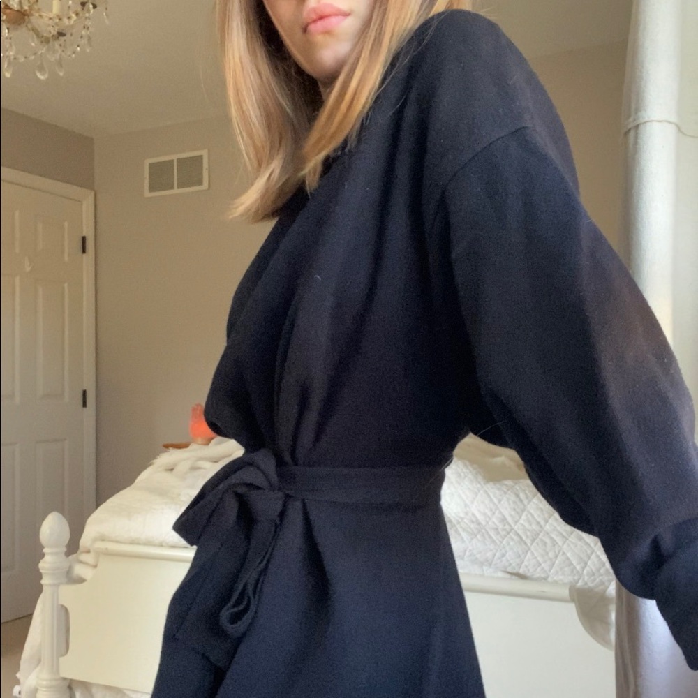 Zara Belted Sweater Dress